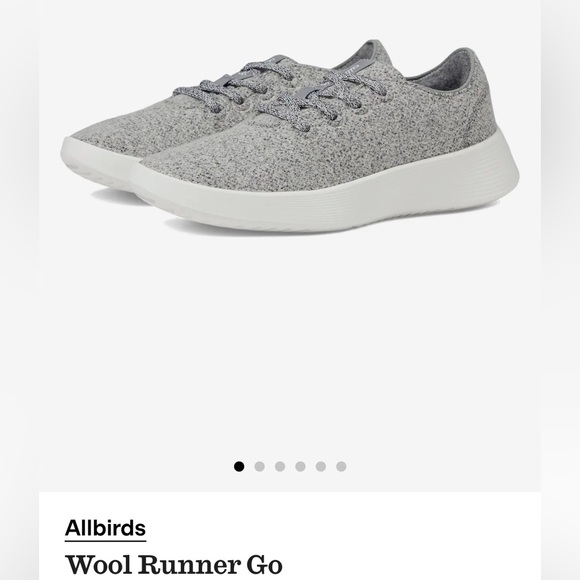 Allbirds Wool Runner Go in Medium Grey (Blizzard Sole) Size 8 - Picture 2 of 7